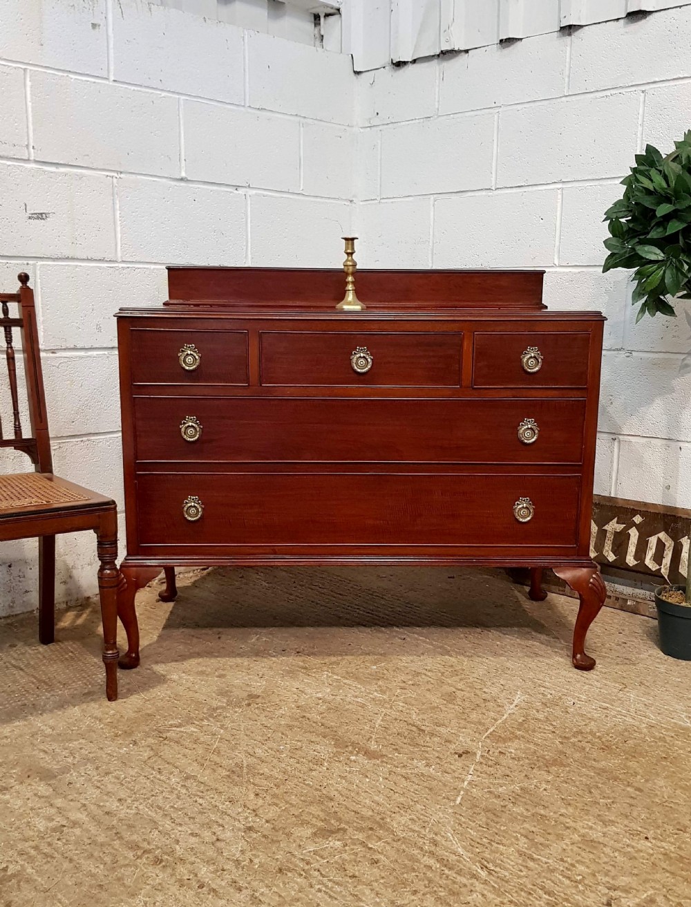ANTIQUE EDWARDIAN MAHOGANY CHEST OF DRAWERS C1900