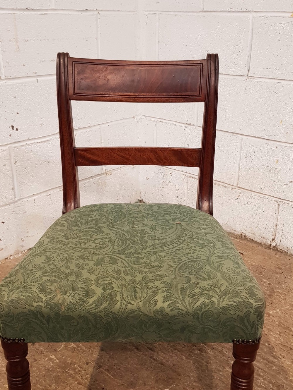 ANTIQUE SET SIX REGENCY MAHOGANY DINING CHAIRS C1820 View II
