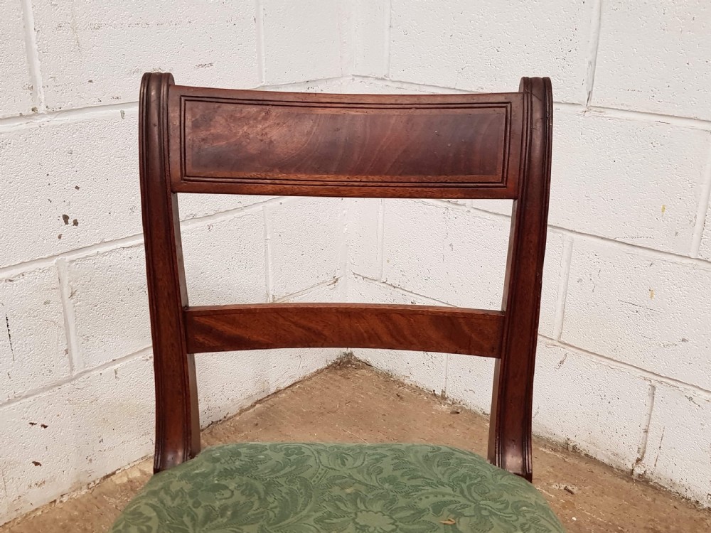 ANTIQUE SET SIX REGENCY MAHOGANY DINING CHAIRS C1820 View III