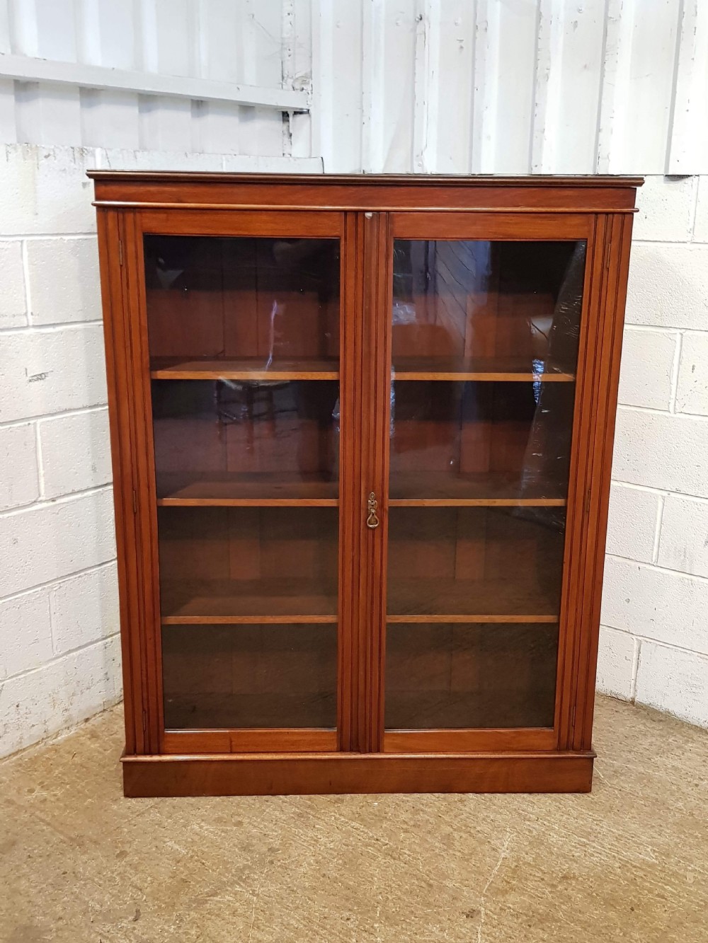 ANTIQUE VICTORIAN MAHOGANY GLAZED BOOKCASE C1880 View V