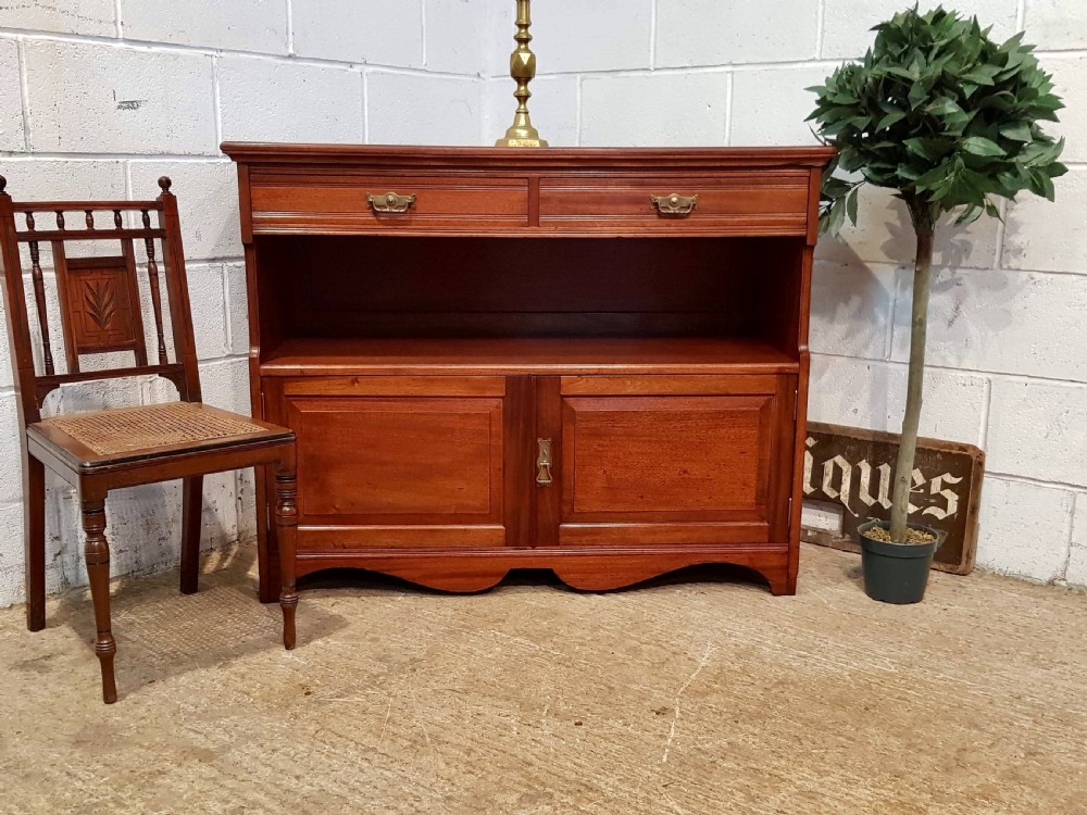 ANTIQUE EDWARDIAN MAHOGANY SERVER SIDEBOARD C1900