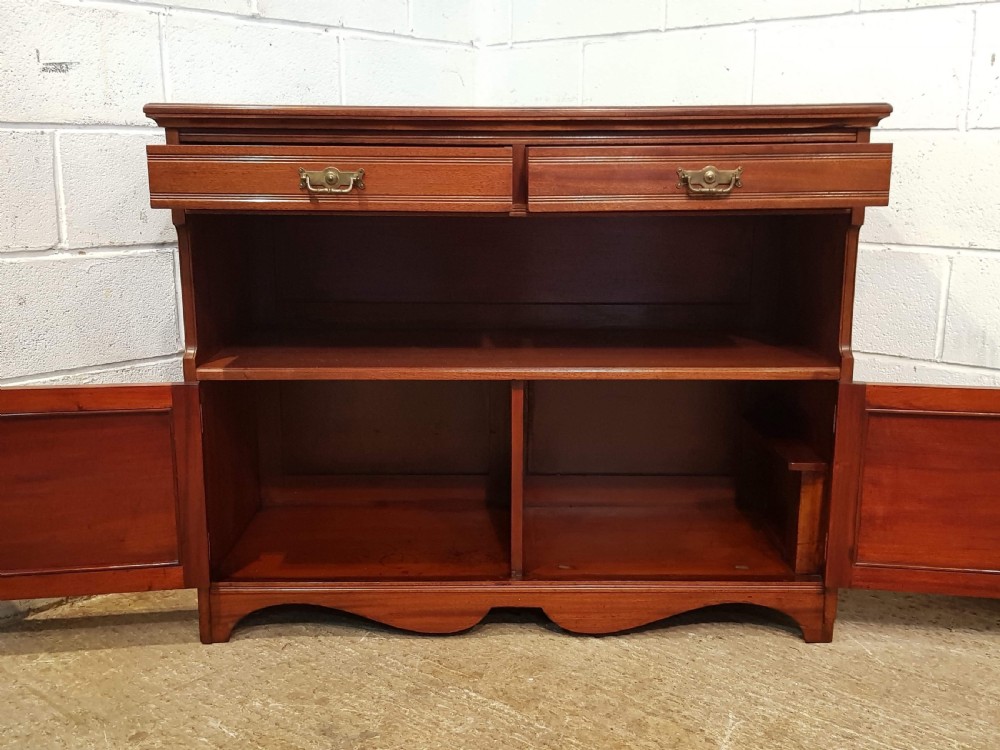 ANTIQUE EDWARDIAN MAHOGANY SERVER SIDEBOARD C1900 View V
