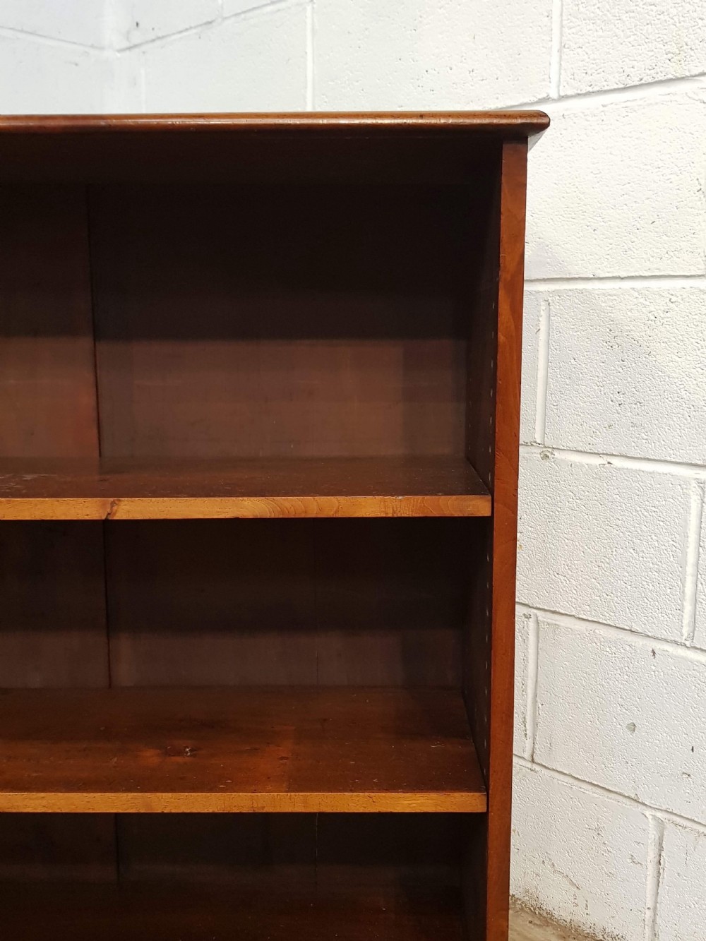 ANTIQUE VICTORIAN WALNUT OPEN BOOKCASE C1880 View IV