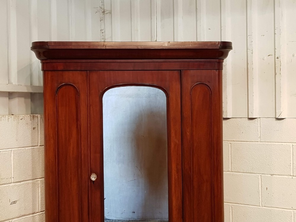 ANTIQUE VICTORIAN MAHOGANY SINGLE WARDROBE C1880 View IV