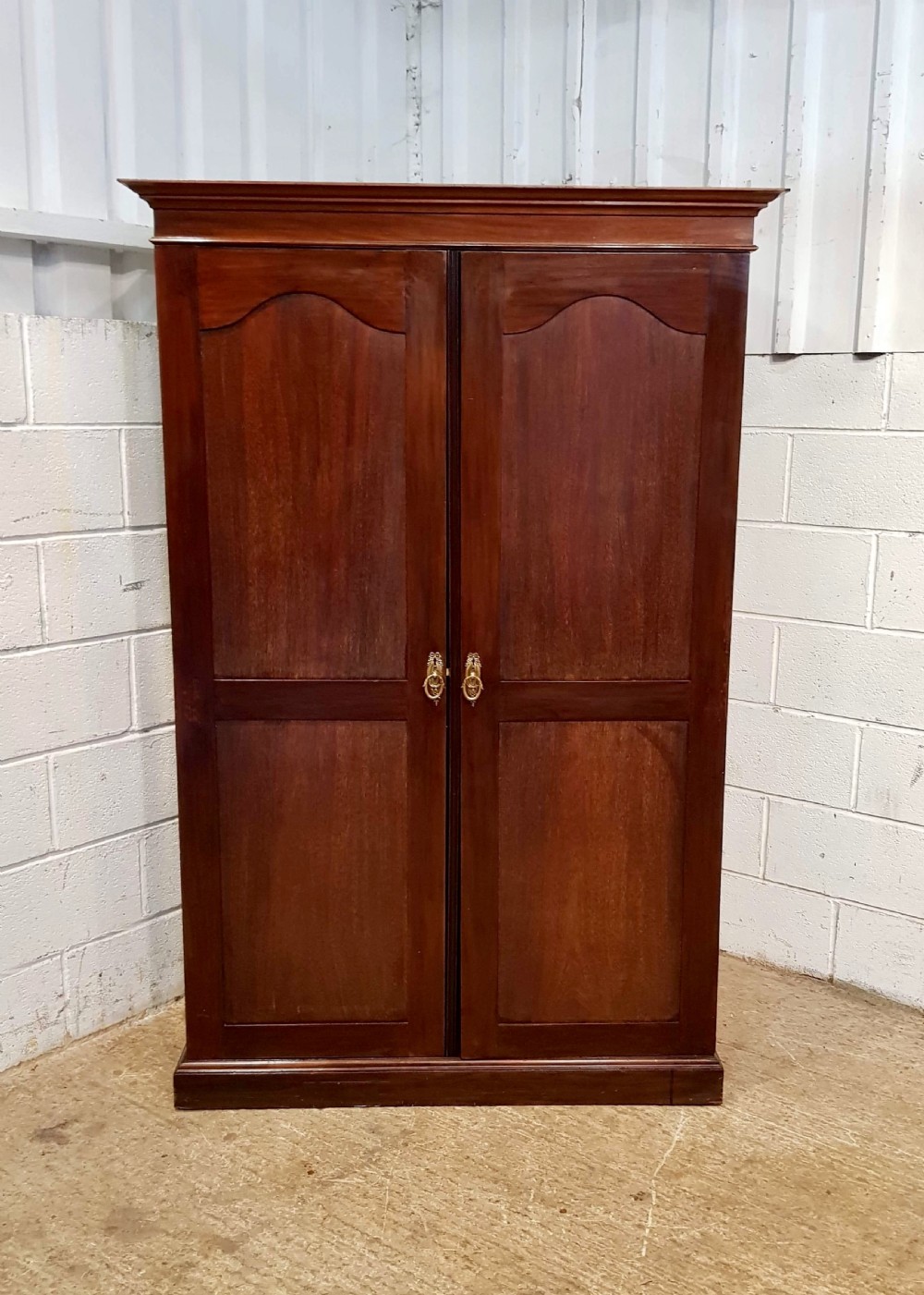 ANTIQUE EDWARDIAN MAHOGANY GENTS DOUBLE WARDROBE COMPACTUM C1900 View IV