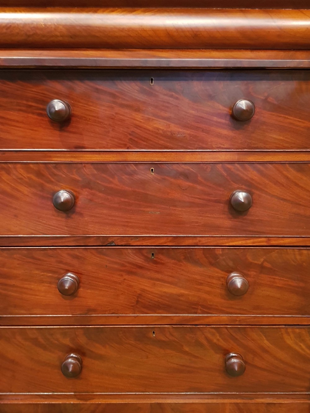 ANTIQUE VICTORIAN MAHOGANY SCOTCH CHEST OF DRAWERS C1870 View III