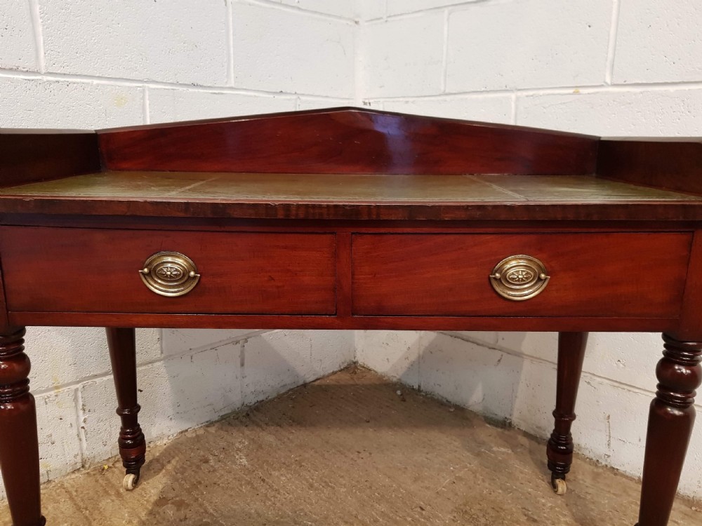 ANTIQUE VICTORIAN MAHOGANY WRITING DESK C1880 View III