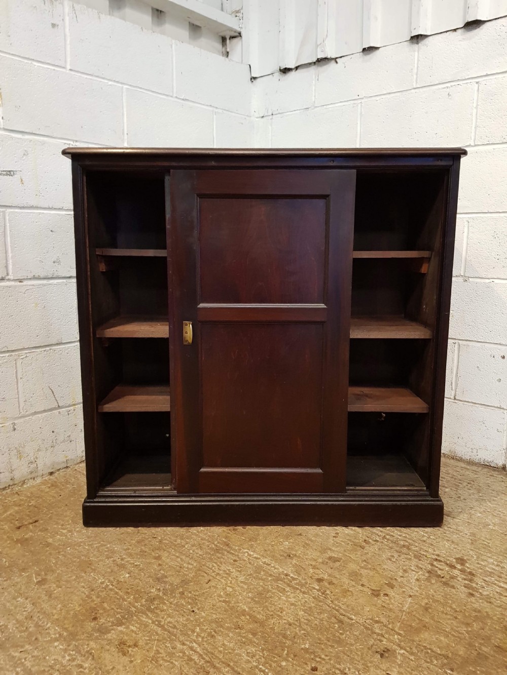 ANTIQUE LATE VICTORIAN MAHOGANY CUPBOARD C1890 View IV