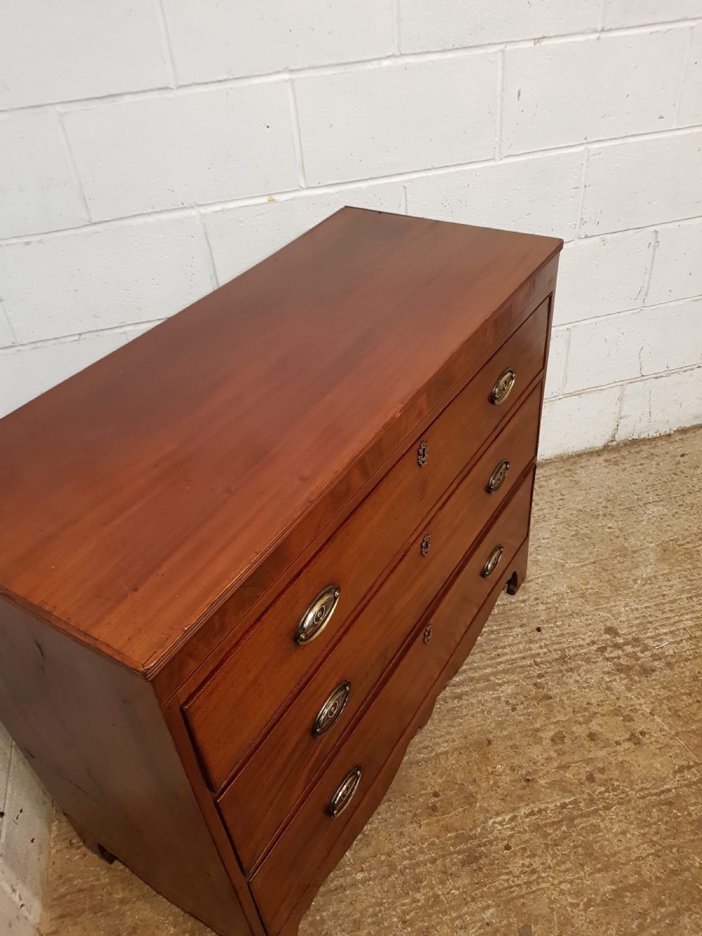 ANTIQUE REGENCY MAHOGANY CHEST OF DRAWERS C1820 View IV