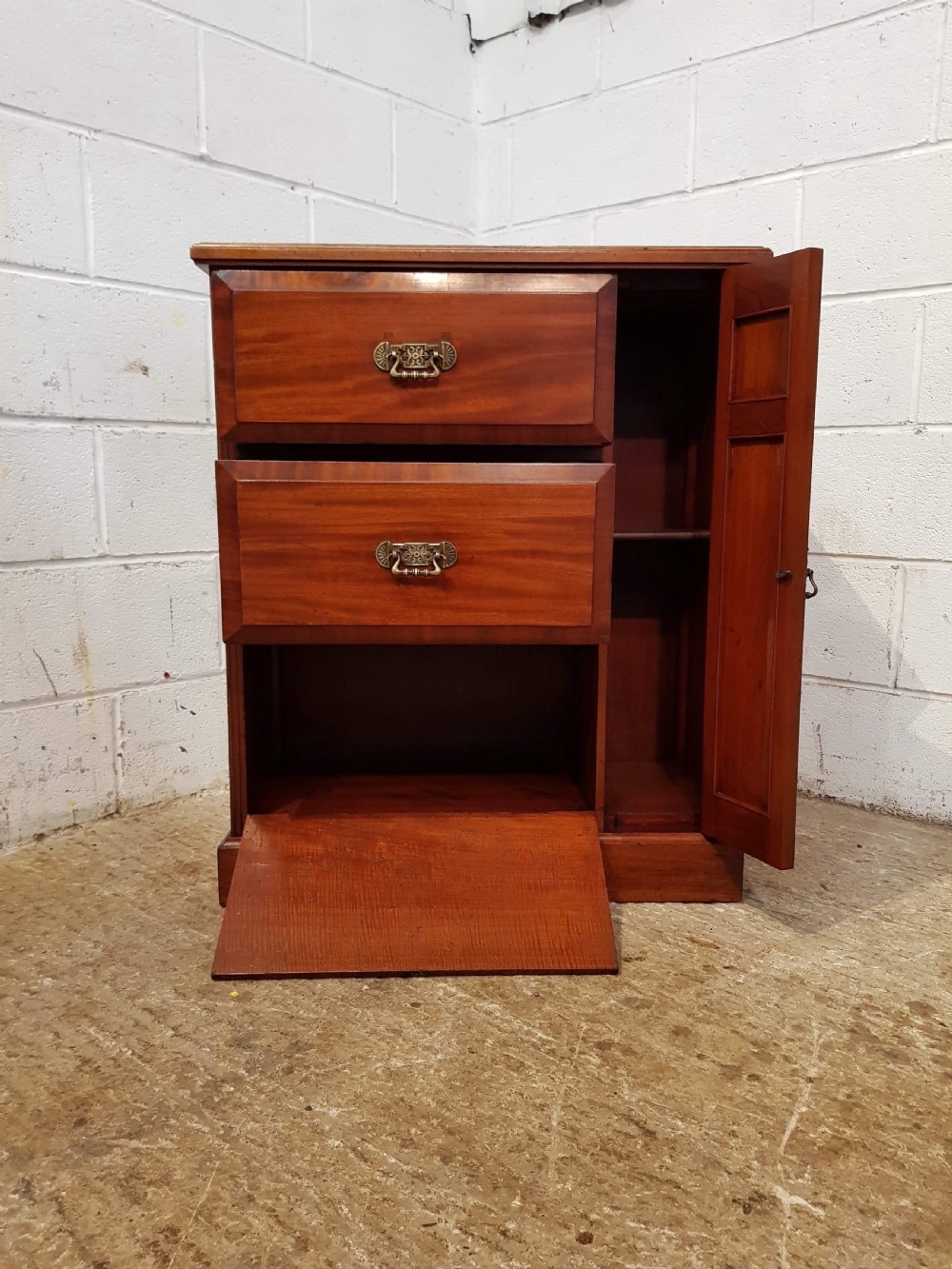 ANTIQUE VICTORIAN MAHOGANY CHEST OF DRAWERS CABINET C1890 View IV
