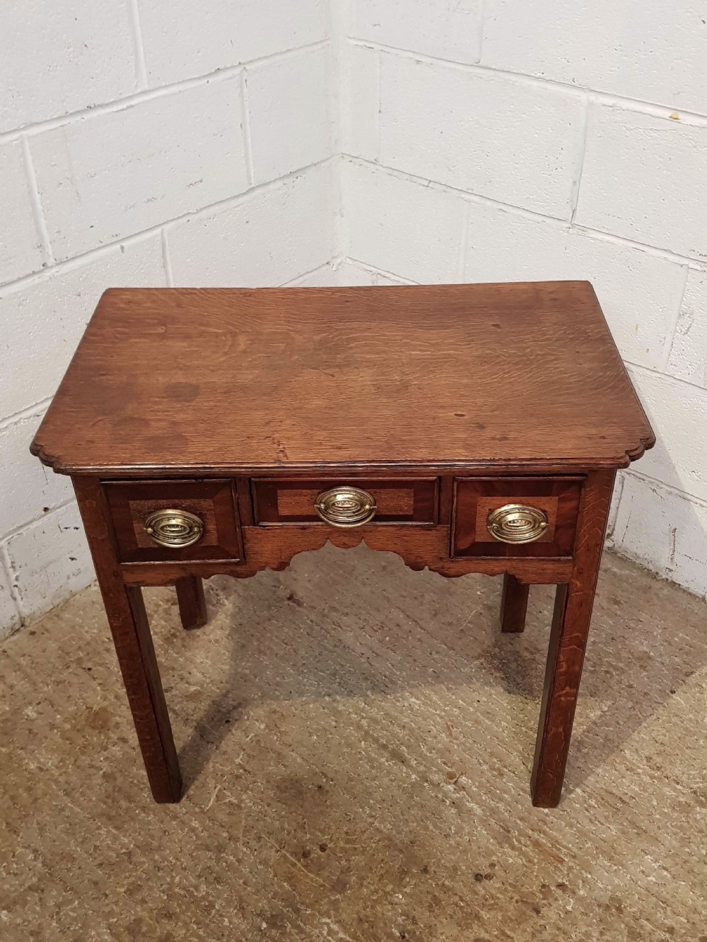 ANTIQUE GEORGIAN PERIOD COUNTRY OAK LOW BOY C1780 View IV