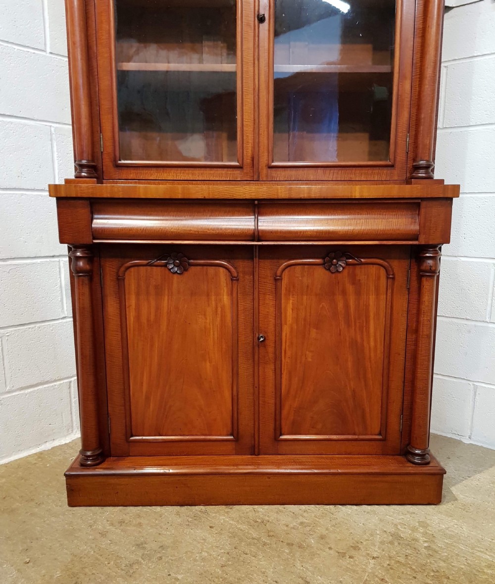 ANTIQUE VICTORIAN MAHOGANY LIBRARY BOOKCASE C1880 View V