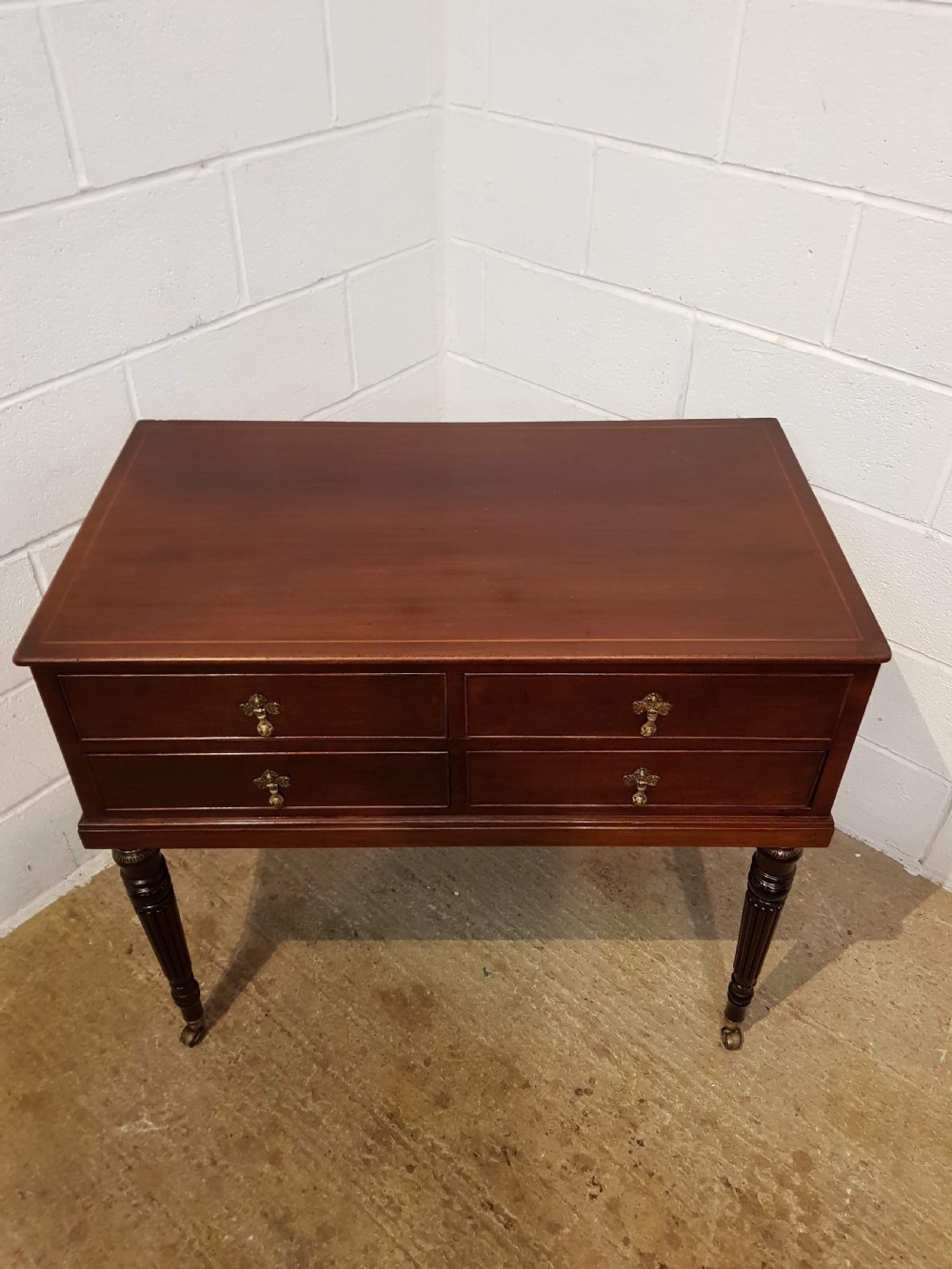 ANTIQUE REGENCY MAHOGANY SIDE TABLE WITH GILLOWS LEGS C1820 View VI