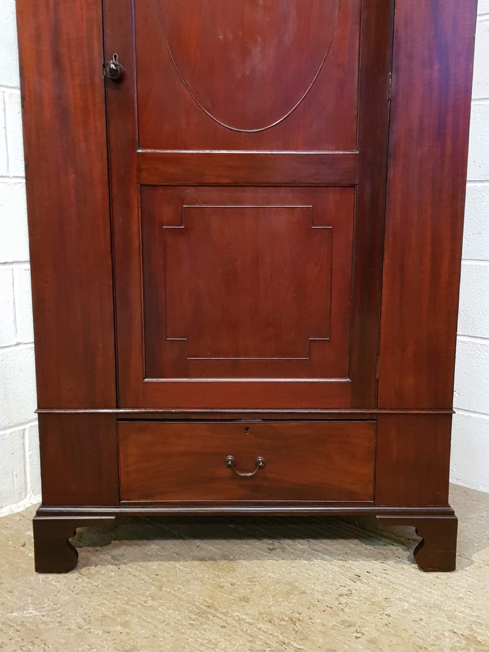 ANTIQUE EDWARDIAN MAHOGANY SINGLE WARDROBE c1900 View III
