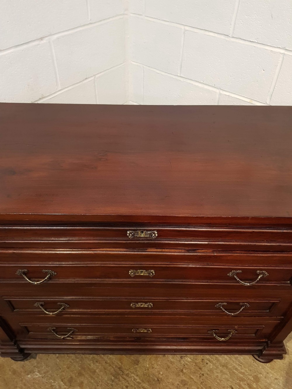 ANTIQUE 19TH cENTURY FRENCH MAHOGANY CHEST OF DRAWERS C1880 View VIII