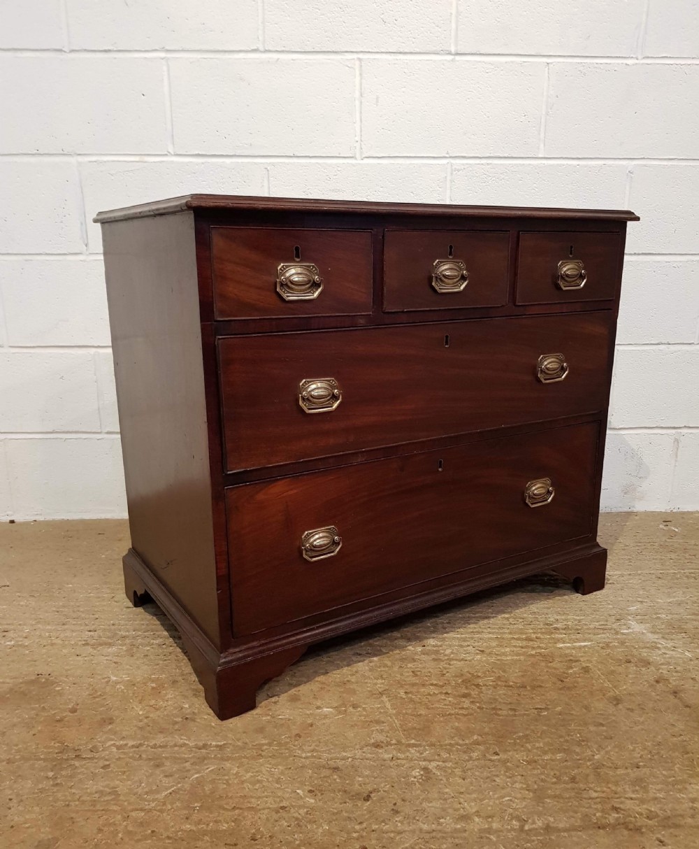 ANTIQUE 18TH CENTURY MAHOGANY DWARF CHEST OF DRAWERS C1780 View II