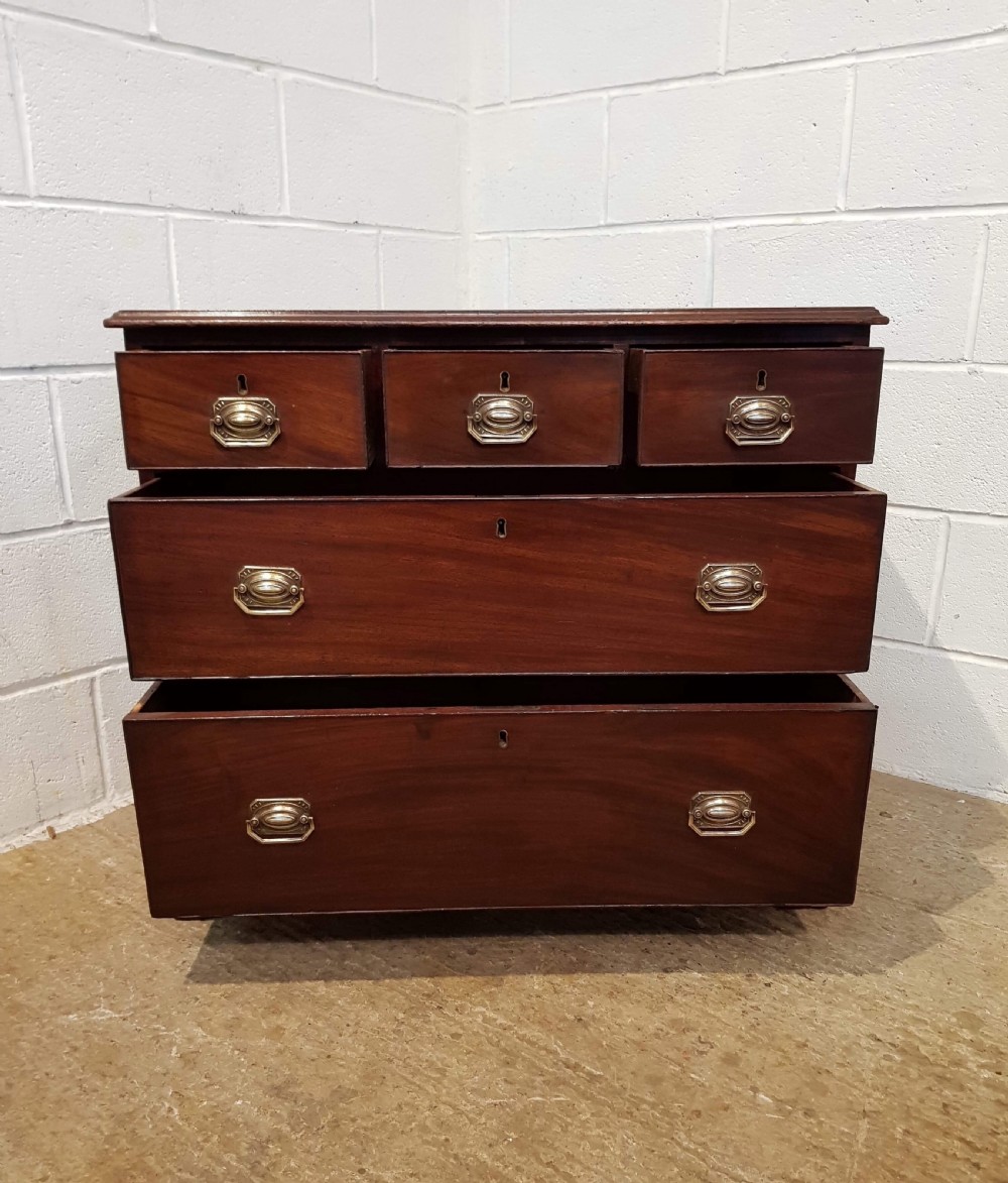 ANTIQUE 18TH CENTURY MAHOGANY DWARF CHEST OF DRAWERS C1780 View VI