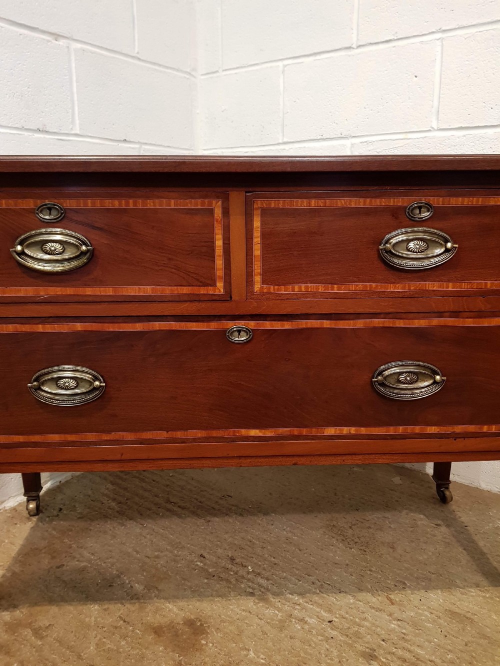 ANTIQUE EDWARDIAN QUALITY MAHOGANY CHEST OF DRAWERS C1900 View IV