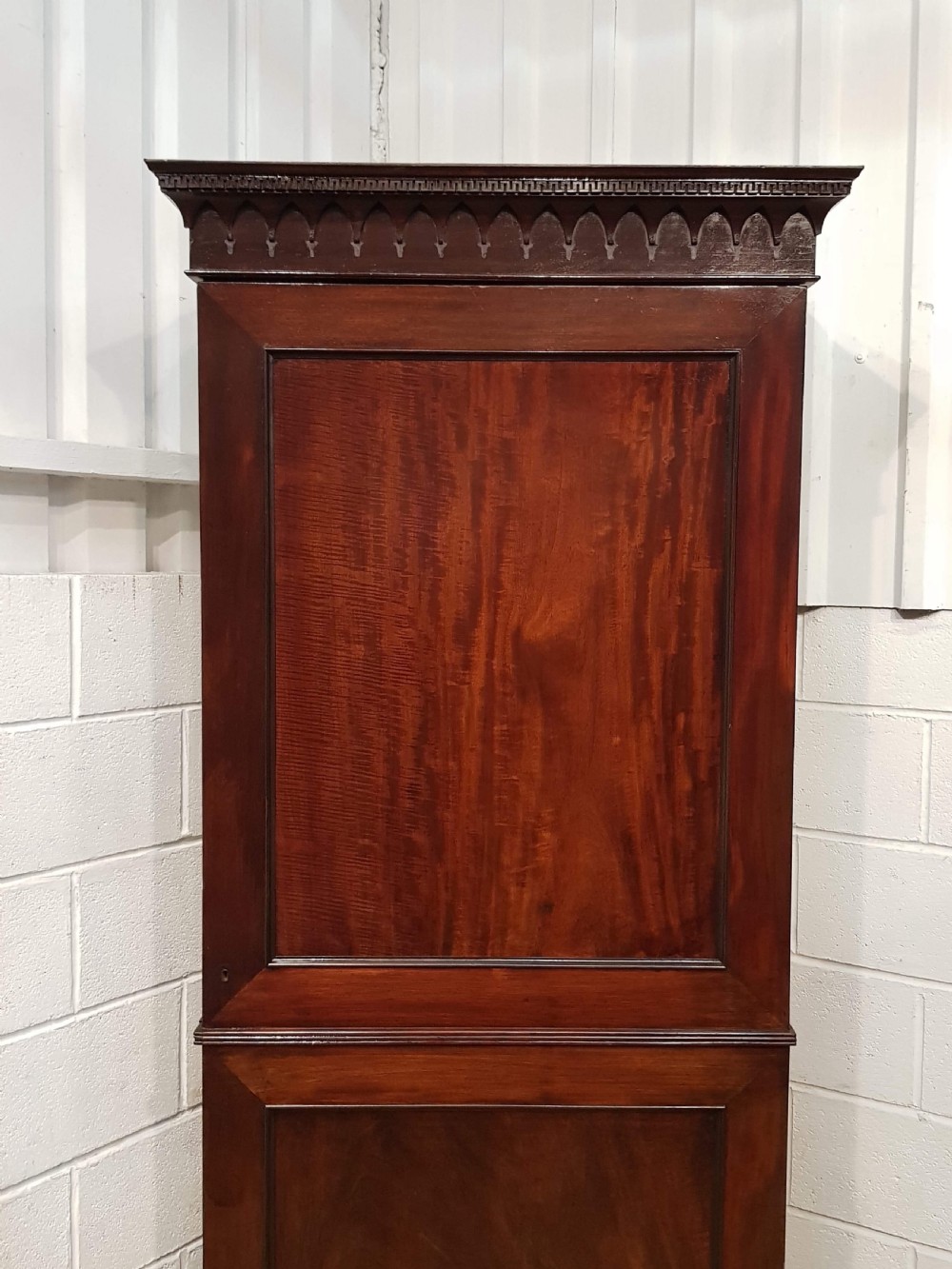 ANTIQUE REGNCY MAHOGANY TALL NARROW SINGLE WARDROBE C1820 View V
