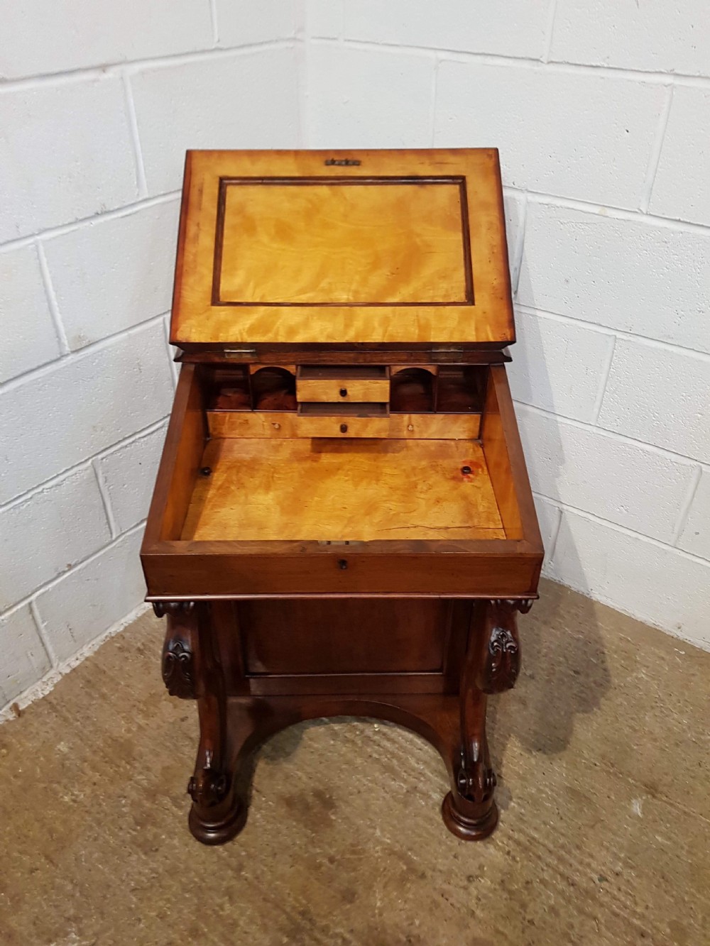 ANTIQUE VICTORIAN MAHOGANY DAVENPORT C1870 View VI