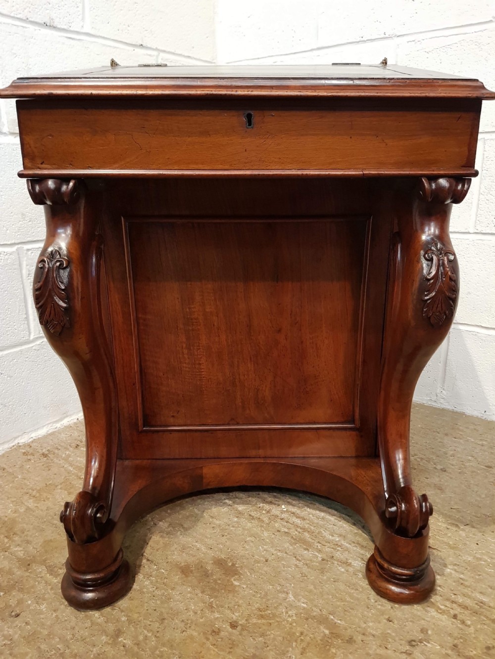 ANTIQUE VICTORIAN MAHOGANY DAVENPORT C1870 View VII