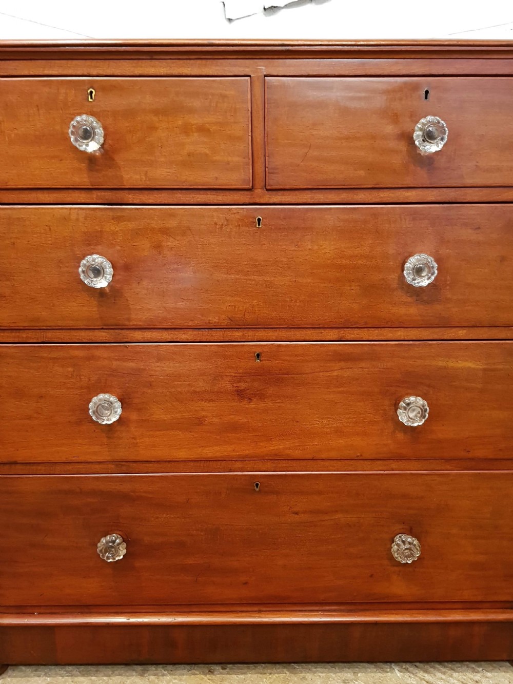 ANTIQUE VICTORIAN MAHOGANY CHEST OF DRAWERS C1880 View III