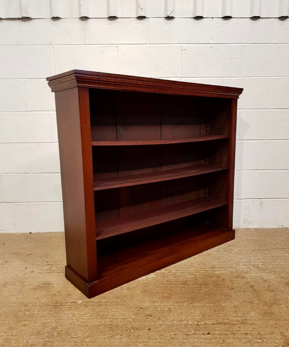 ANTIQUE VICTORIAN OAK OPEN BOOKCASE C1890 View III