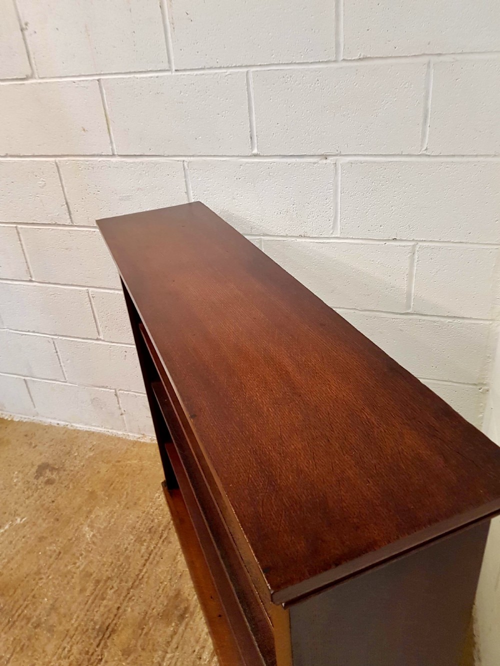 ANTIQUE VICTORIAN OAK OPEN BOOKCASE C1890 View IV