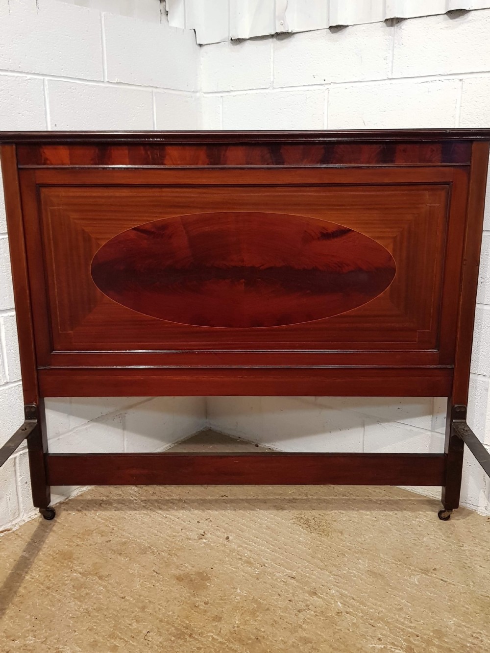 ANTIQUE EDWARDIAN MAHOGANY DOUBLE BED C1900 View III
