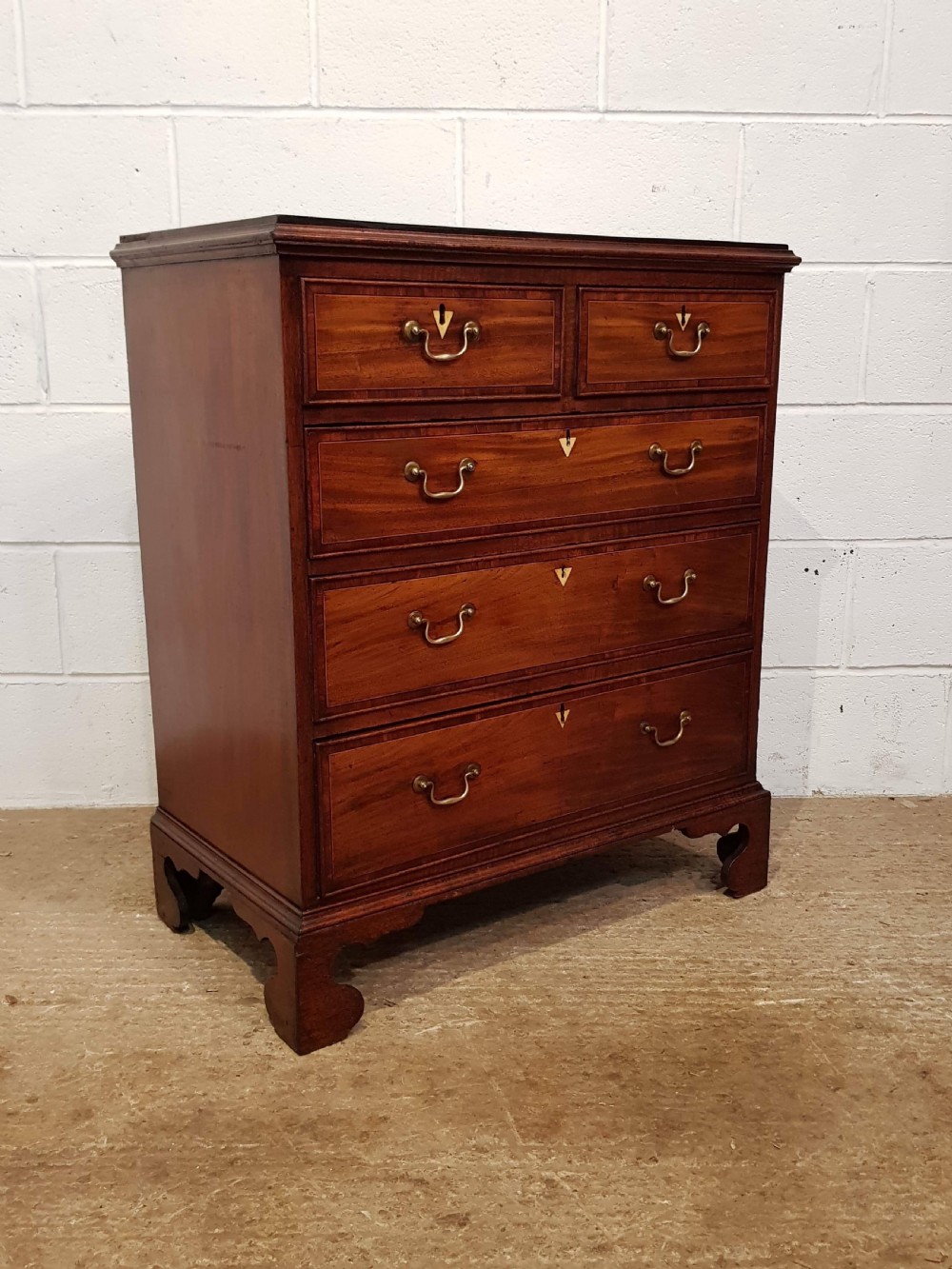 ANTIQUE REGENCY INLAID MAHOGANY CHEST OF DRAWERS C1820 View II