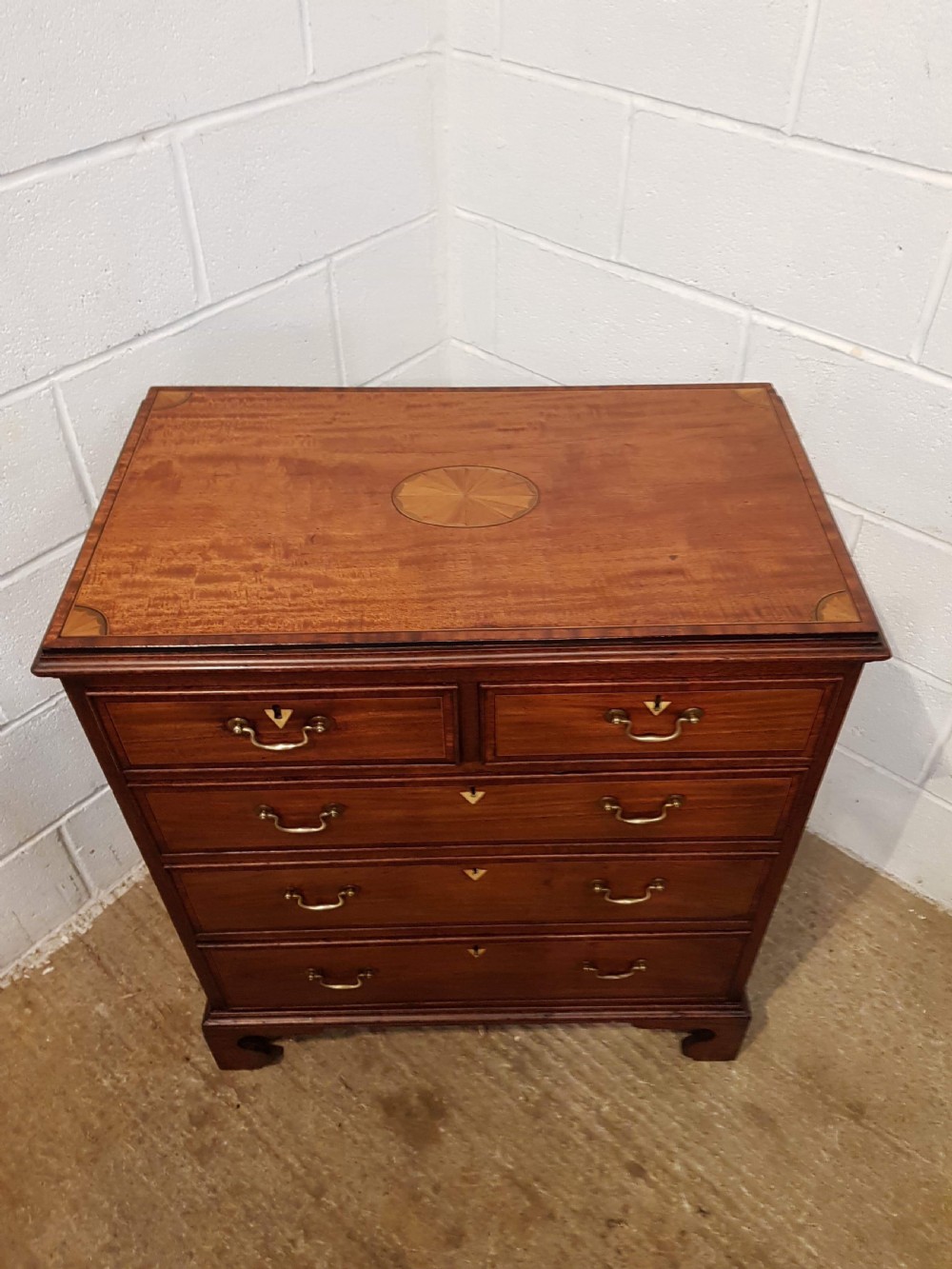 ANTIQUE REGENCY INLAID MAHOGANY CHEST OF DRAWERS C1820 View III