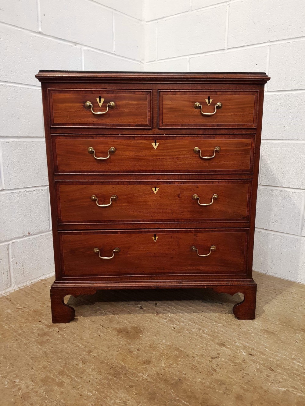 ANTIQUE REGENCY INLAID MAHOGANY CHEST OF DRAWERS C1820 View IV