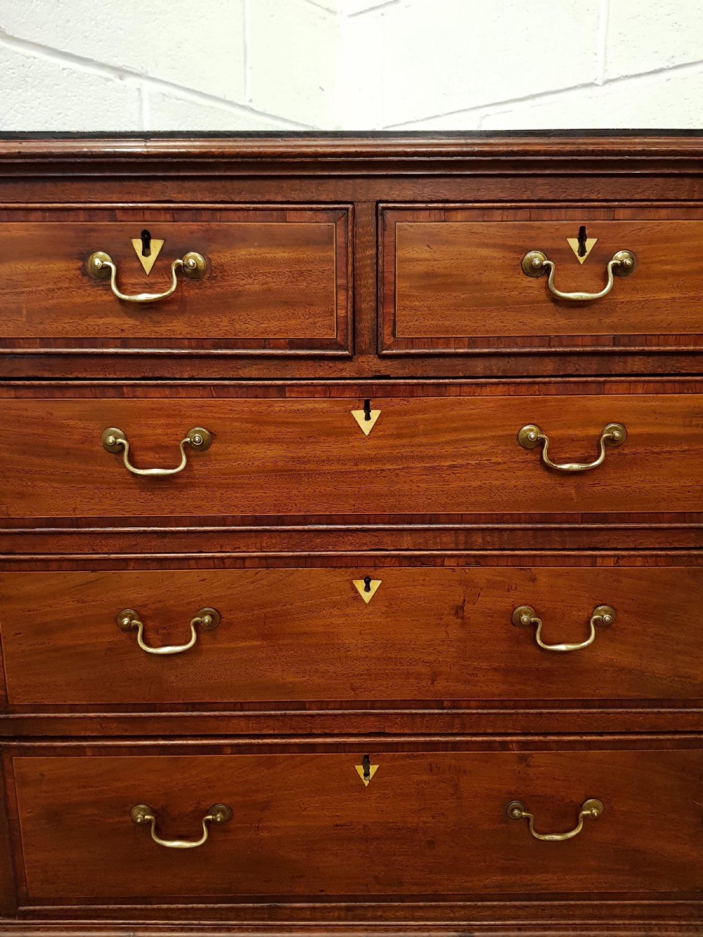 ANTIQUE REGENCY INLAID MAHOGANY CHEST OF DRAWERS C1820 View V