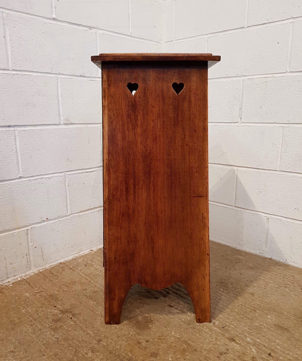ANTIQUE ARTS & CRAFTS GOLDEN OAK LIBERTY CHEST OF DRAWERS C1890 View V