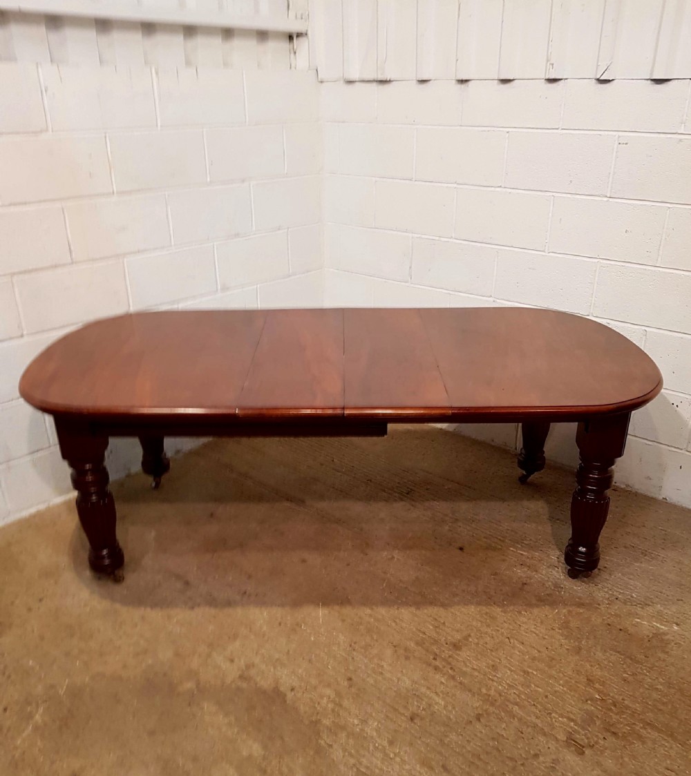 ANTIQUE VICTORIAN MAHOGANY  EXTENDING MAHOGANY DINING TABLE C1880 View VI