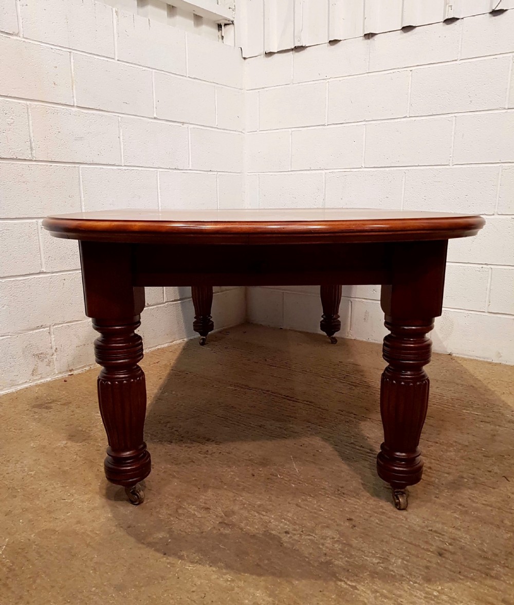 ANTIQUE VICTORIAN MAHOGANY  EXTENDING MAHOGANY DINING TABLE C1880 View VII