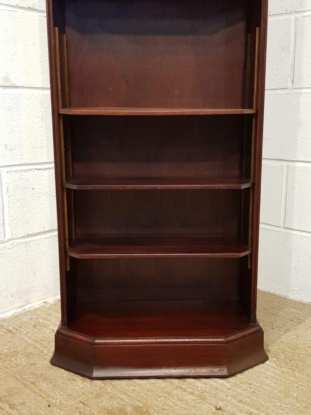 ANTIQUE EDWARDIAN MAHOGANY TALL CUPBOARD ON BOOKCASE C1900 View VI