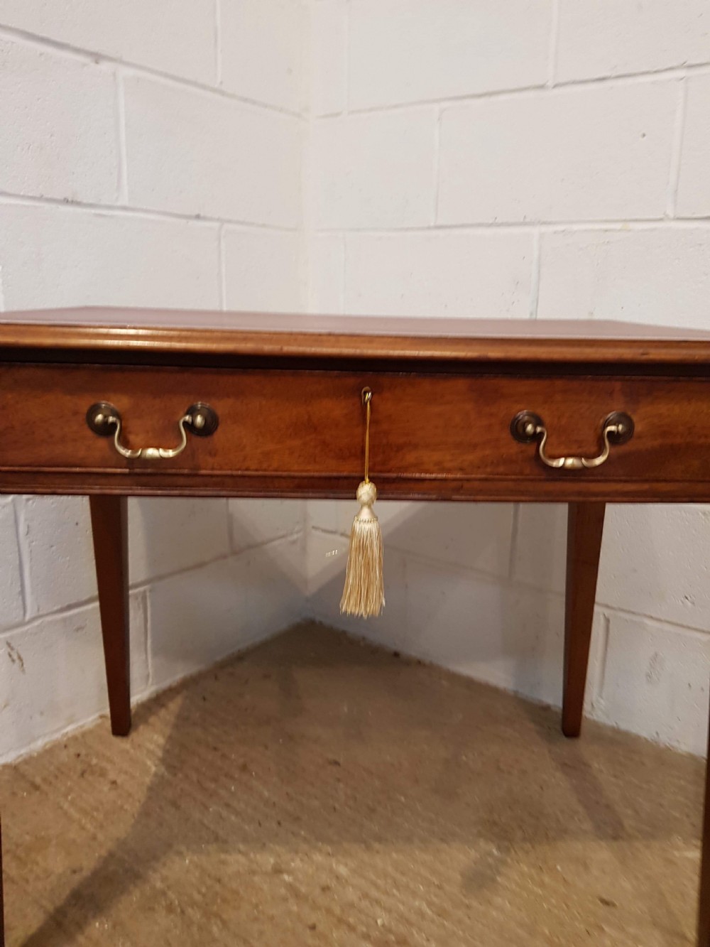 ANTIQUE EDWARDIAN MAHOGANY WRITING TABLE C1900 View II