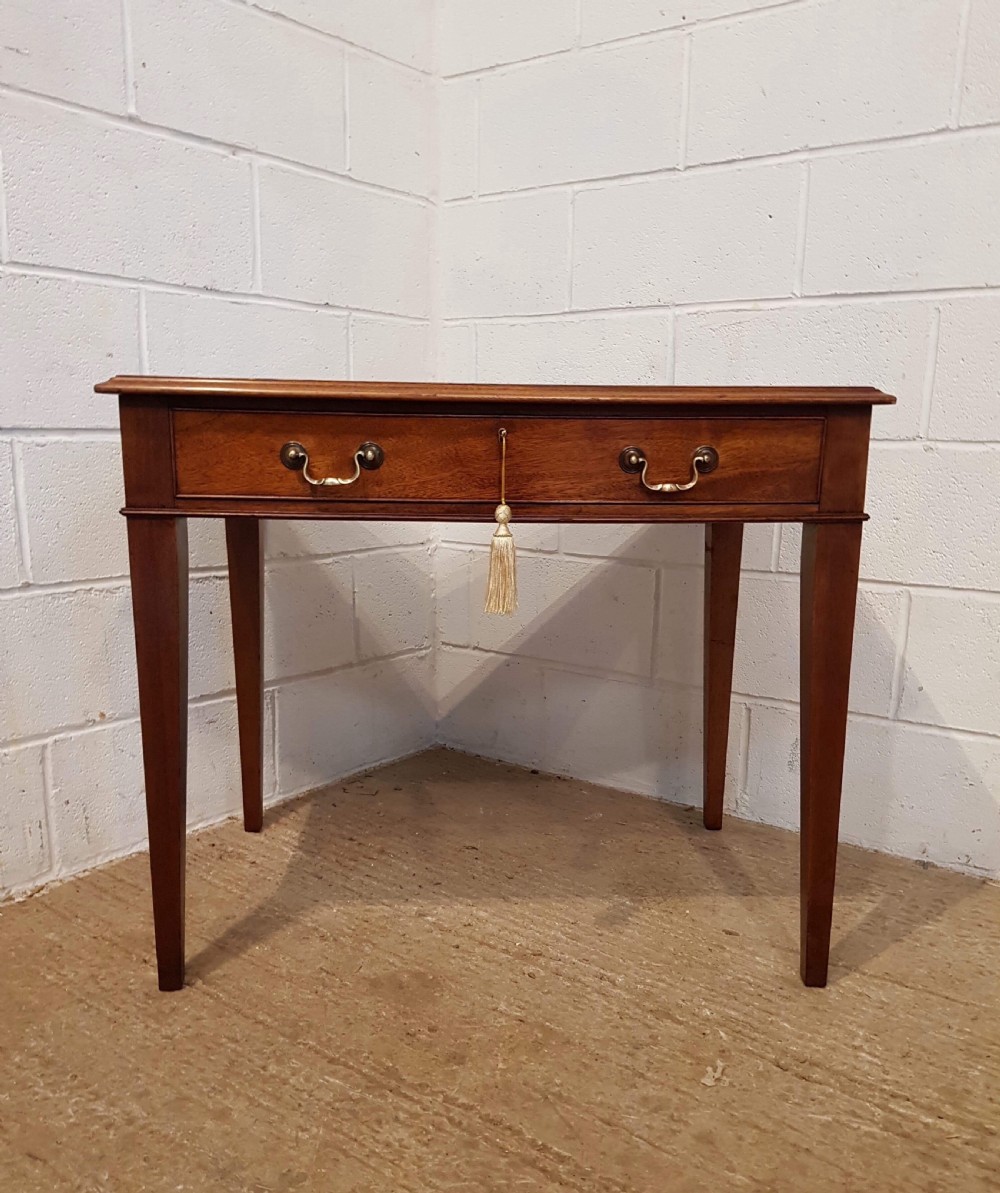 ANTIQUE EDWARDIAN MAHOGANY WRITING TABLE C1900 View VI