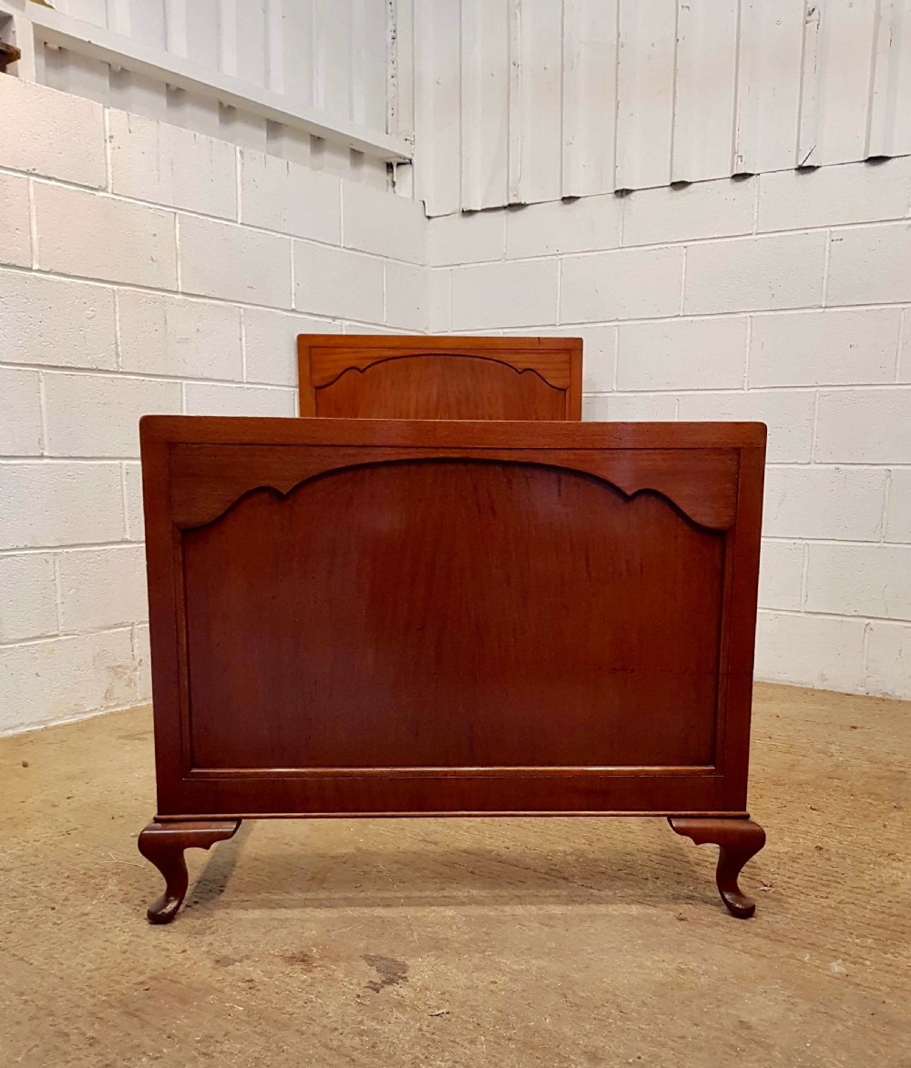 ANTIQUE PAIR MAHOGANY SINGLE BEDS C1920 View IV