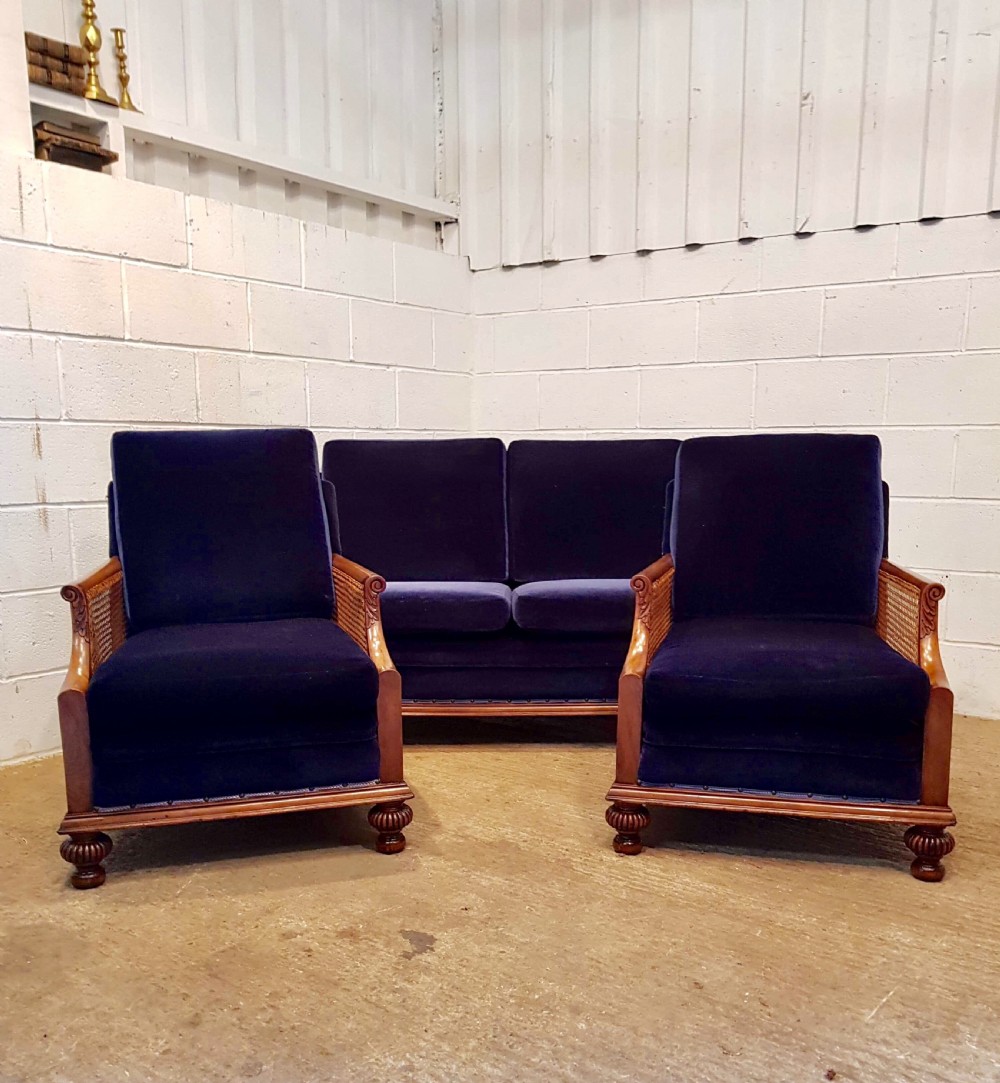 ANTIQUE EDWARDIAN MAHOGANY BEGERE SUITE C1900