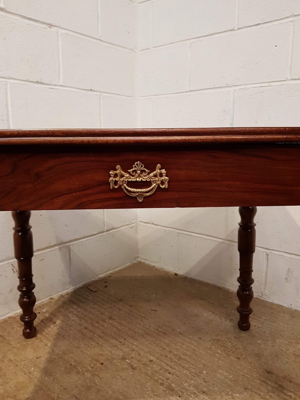 ANTIQUE PAIR LATE 19TH CENTURY FRENCH PROVINCIAL WALNUT SIDE TABLES C1890 View IV