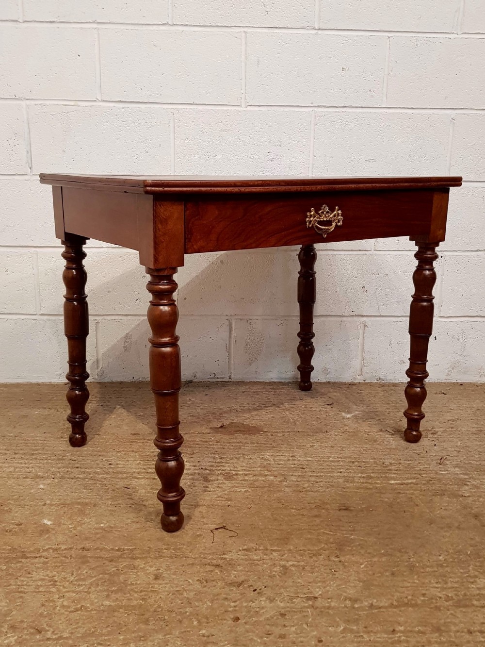 ANTIQUE PAIR LATE 19TH CENTURY FRENCH PROVINCIAL WALNUT SIDE TABLES C1890 View VI