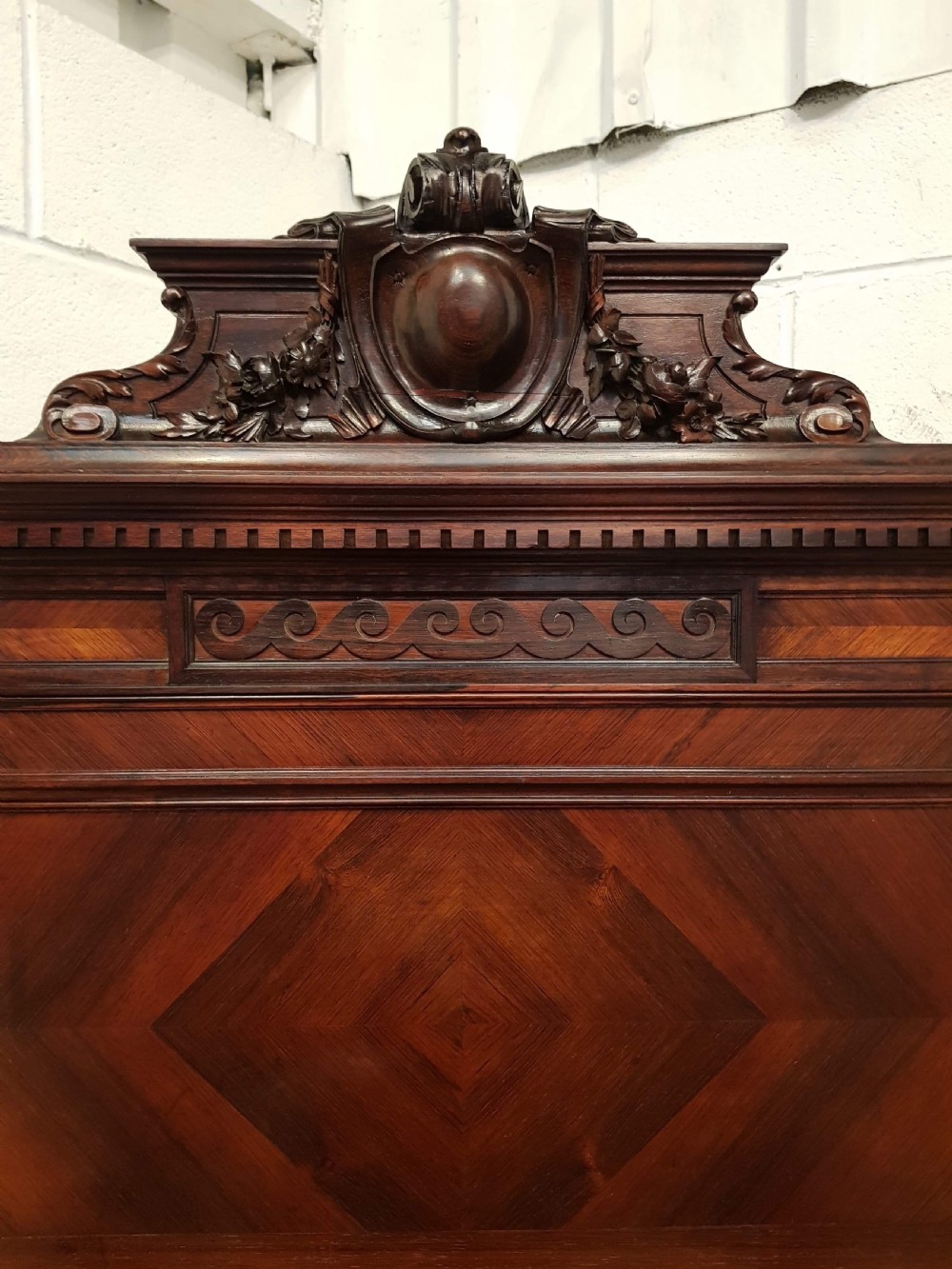 ANTIQUE 19TH CENTURY FRENCH MAHOGANY SINGLE BED C1880 View VII