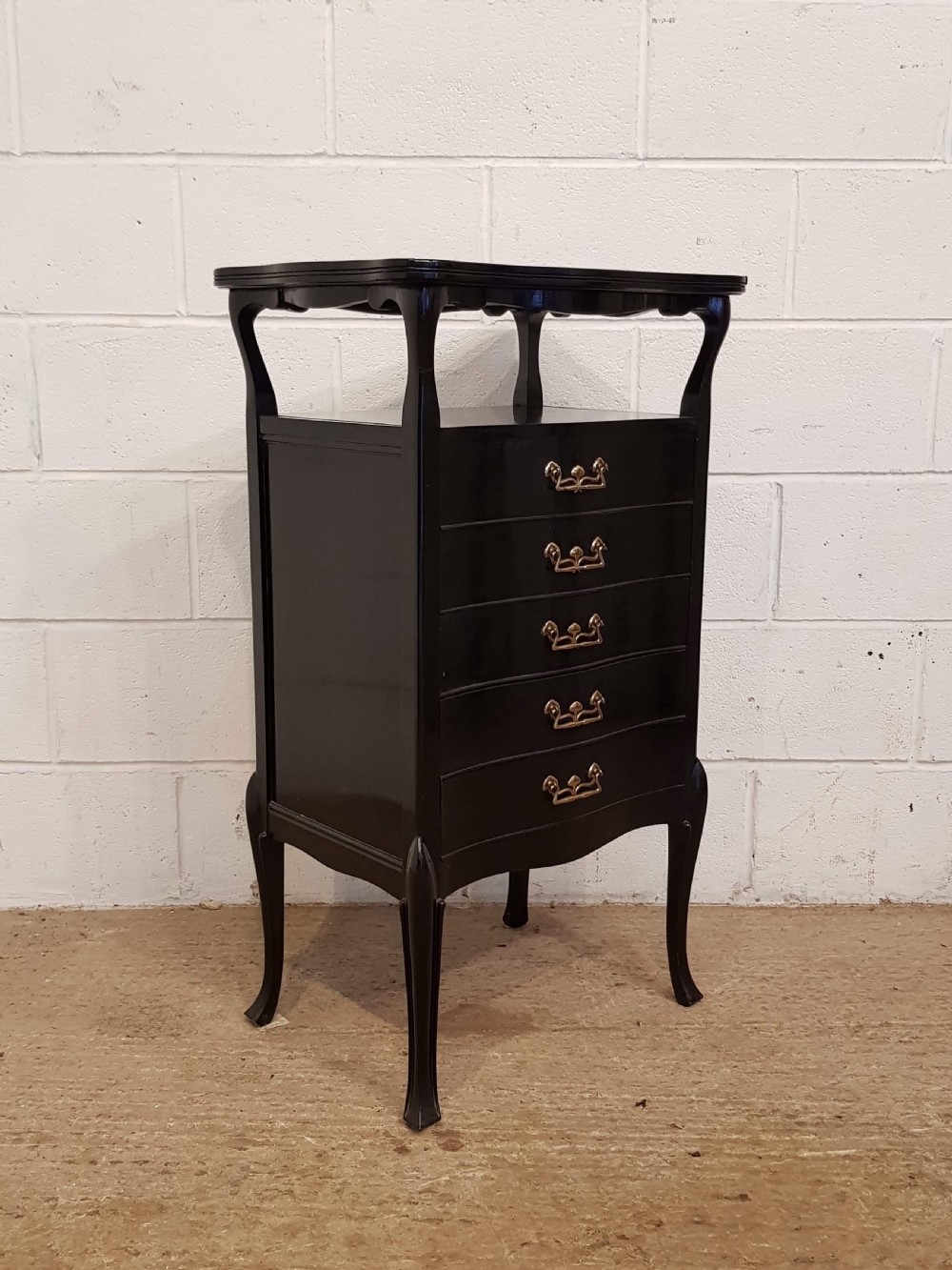 ANTIQUE AESTHETIC EBONISED MUSIC CABINET C1890 View V