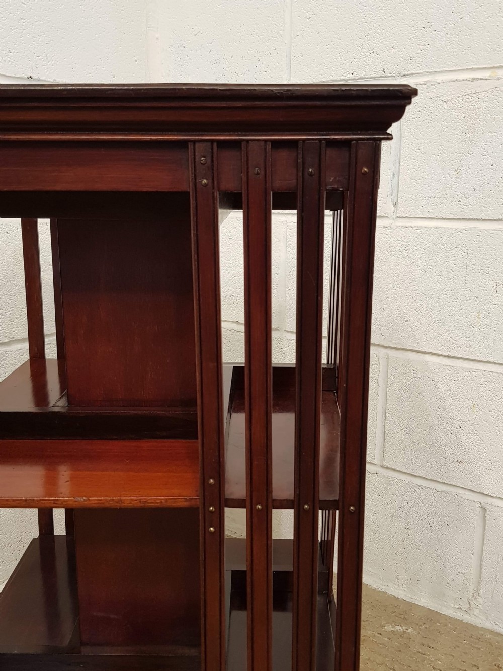 ANTIQUE EDWARDIAN MAHOGANY REVOLVING BOOKCASE C1900 View VI
