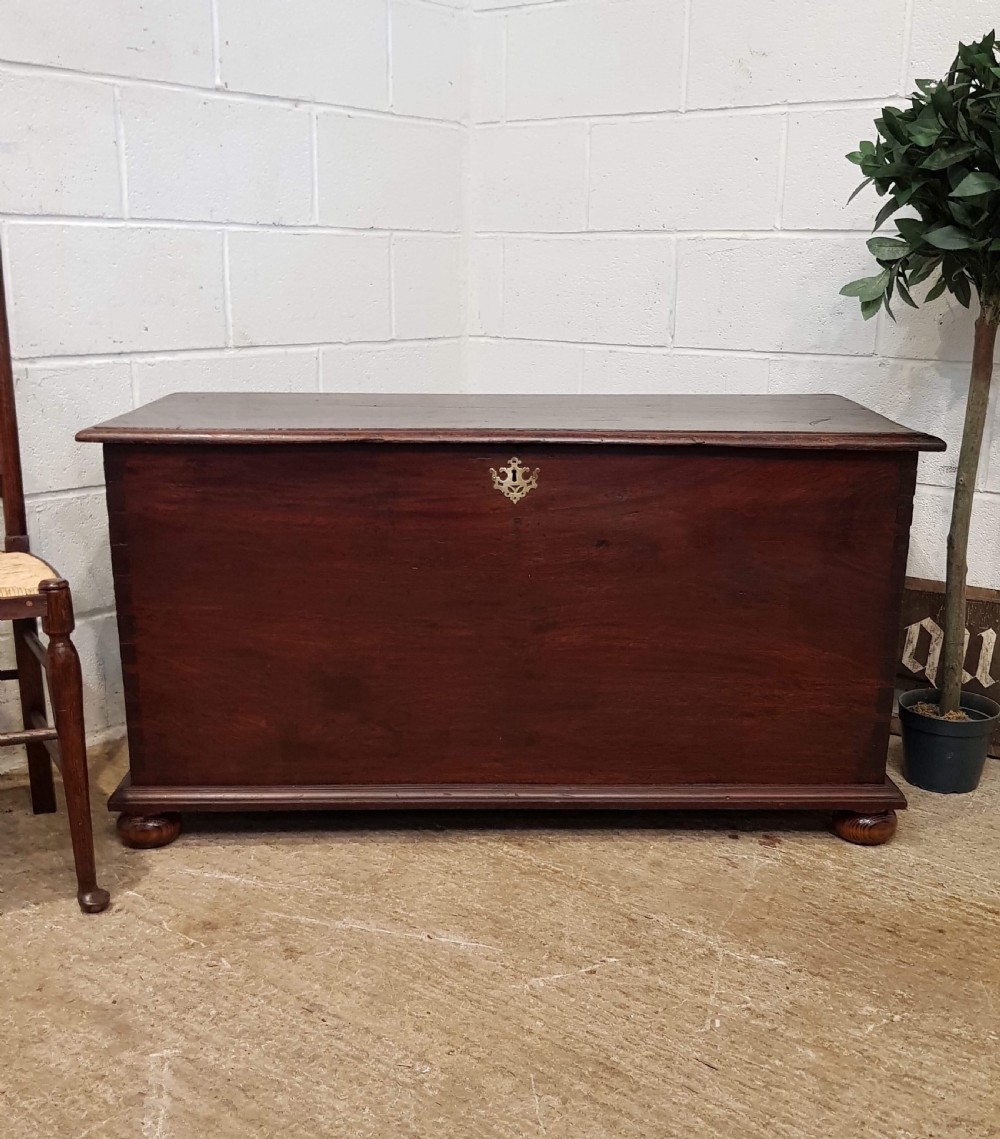 ANTIQUE EIGHTEENTH CENTURY PERIOD MAHOGANY BOX COFFER C1780