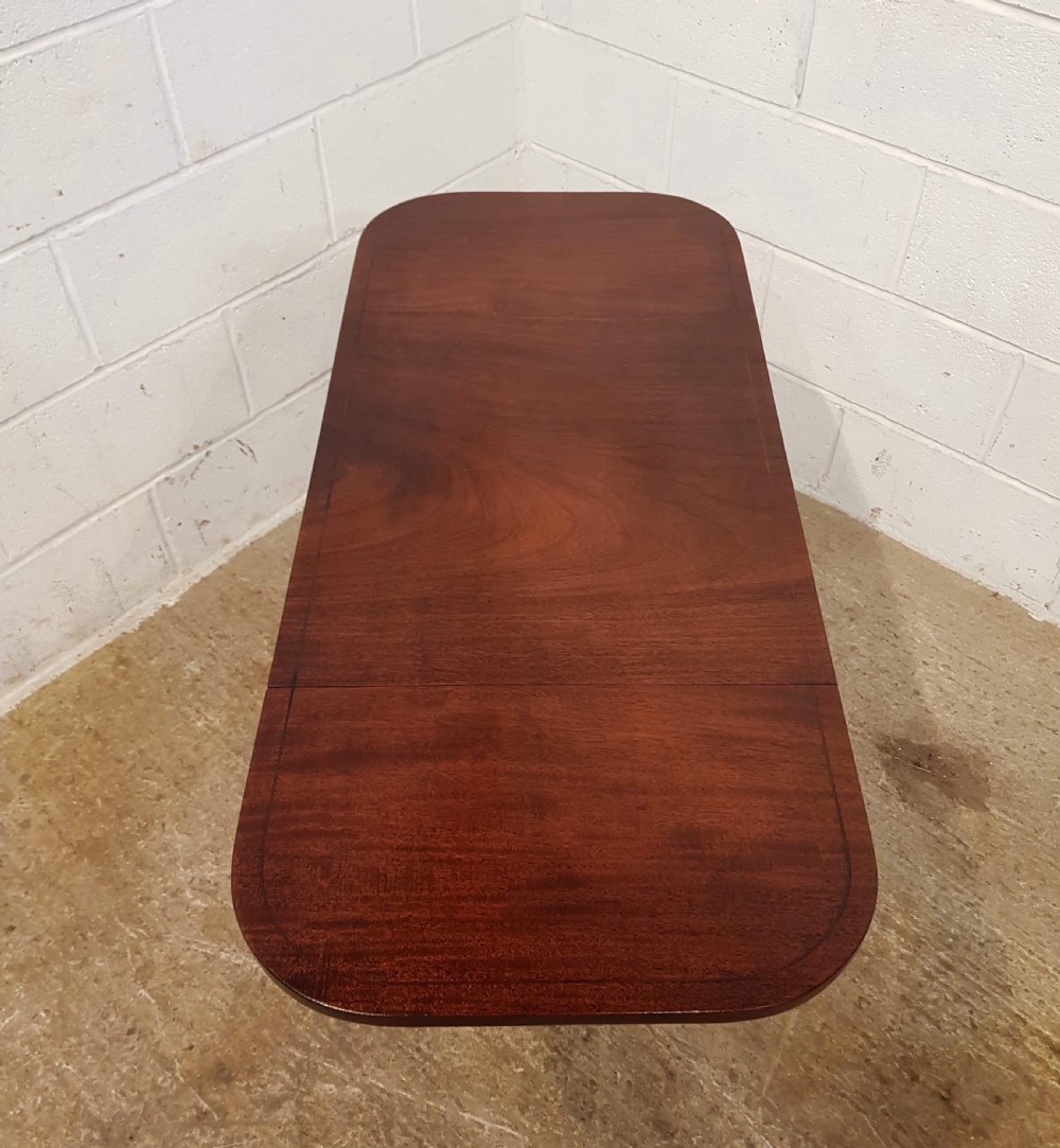ANTIQUE REGENCY MAHOGANY DROP LEAF SIDE TABLE C1820 View IV