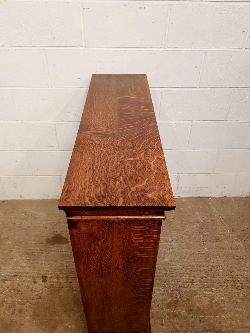 ANTIQUE VICTORIAN OAK OPEN BOOKCASE C1880 View II
