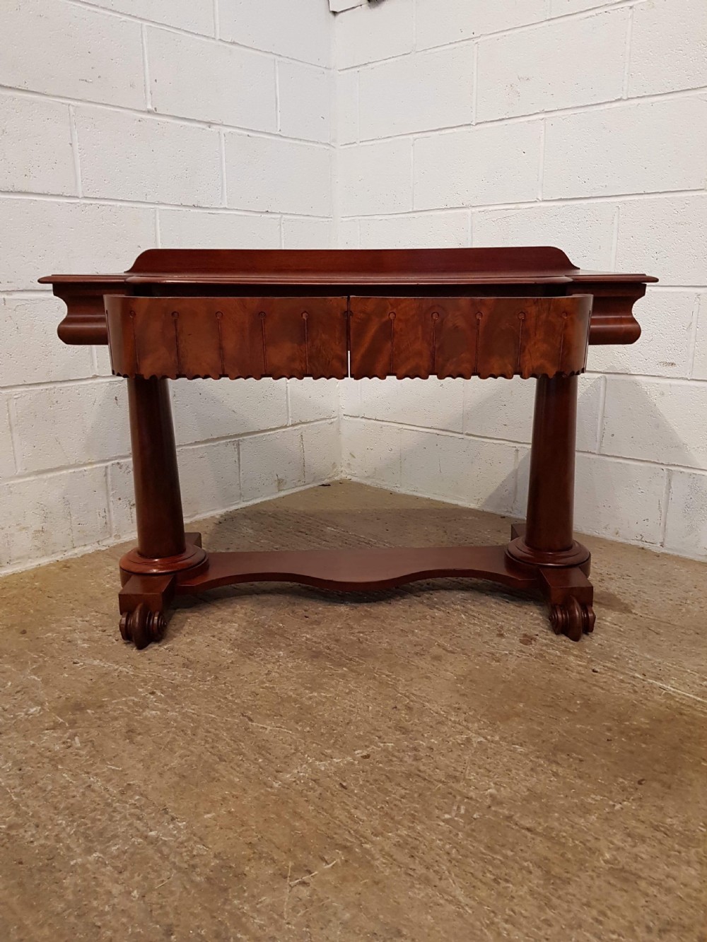 ANTIQUE WILLIAM 1V MAHOGANY SIDE CONSOLE TABLE C1830 View III